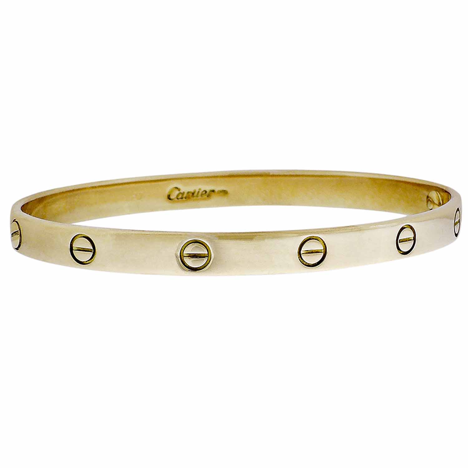 18k Yellow Gold Cartier Love Bracelet Size Ebay